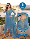 Eagle By Kaya Satin Silk Kurti With Bottom Dupatta